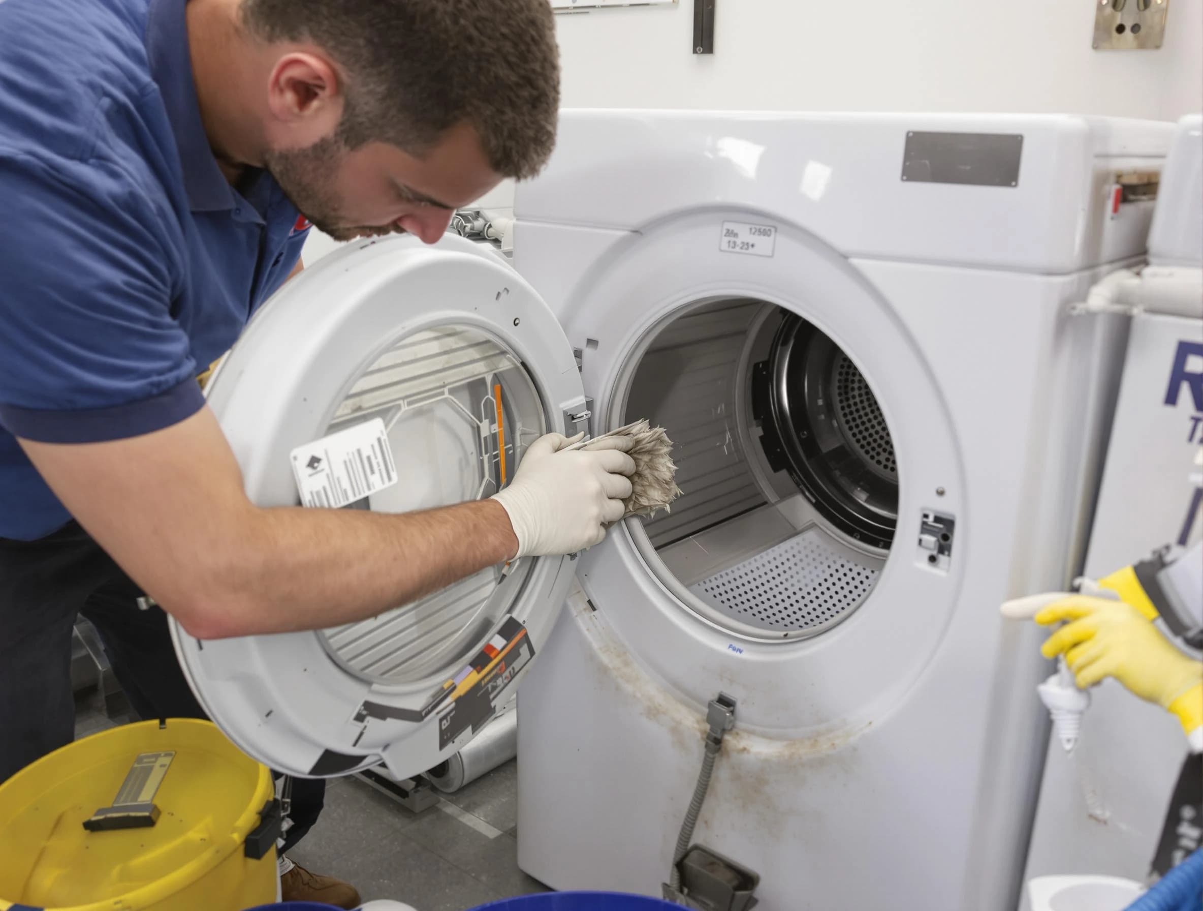 Sun City West Dryer Vent Cleaning specialist performing detailed lint trap cleaning service in Sun City West